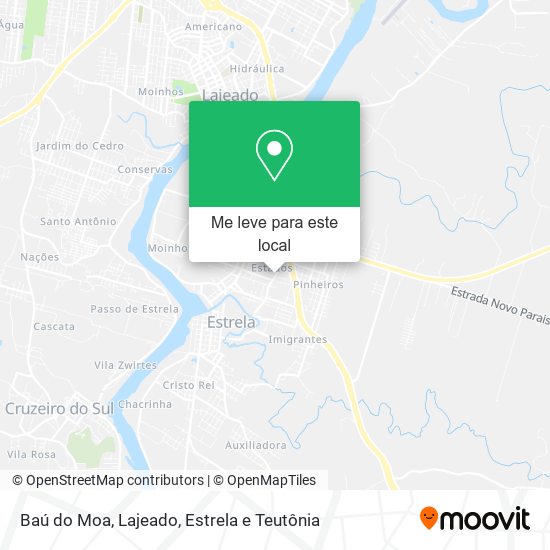 Baú do Moa mapa