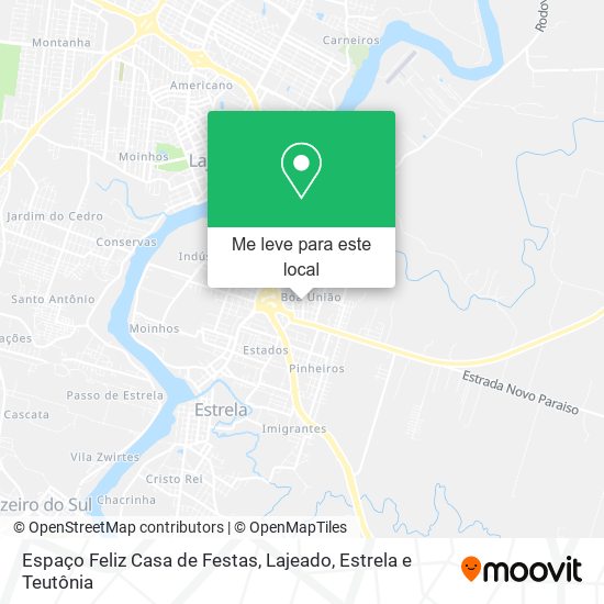 Espaço Feliz Casa de Festas mapa