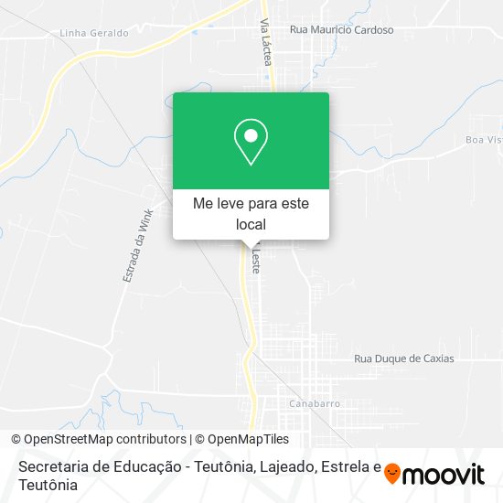 Secretaria de Educação - Teutônia mapa