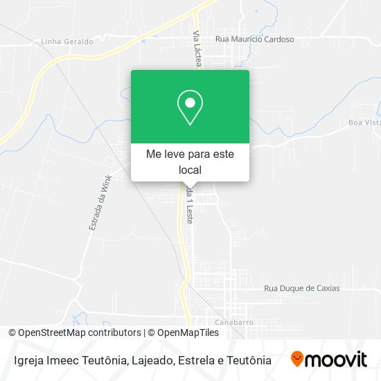 Igreja Imeec Teutônia mapa