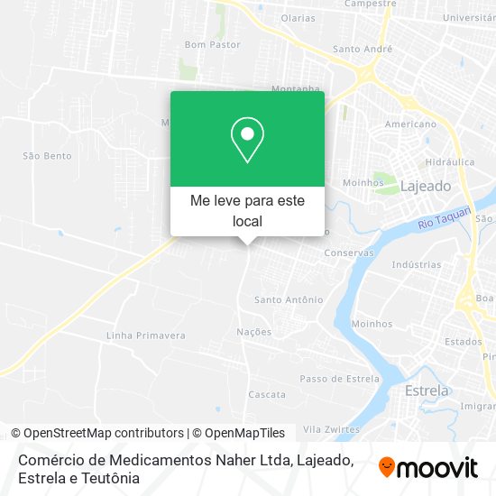 Comércio de Medicamentos Naher Ltda mapa