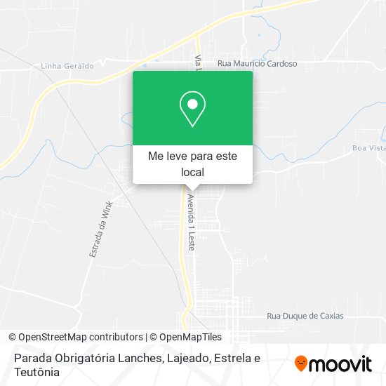 Parada Obrigatória Lanches mapa