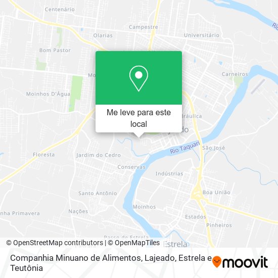 Companhia Minuano de Alimentos mapa