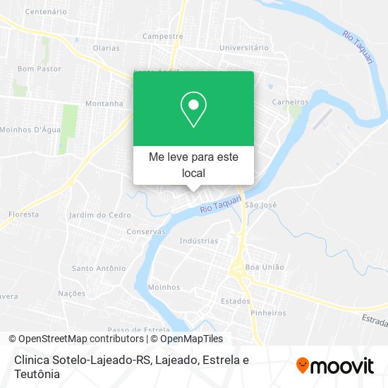 Clinica Sotelo-Lajeado-RS mapa