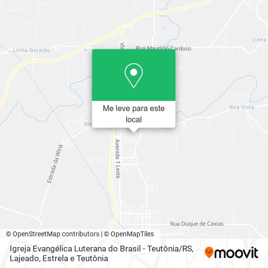 Igreja Evangélica Luterana do Brasil - Teutônia / RS mapa