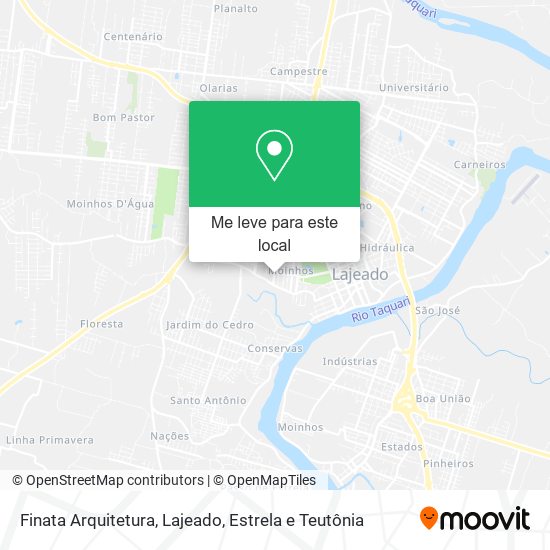 Finata Arquitetura mapa