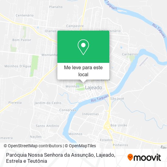 Paróquia Nossa Senhora da Assunção mapa