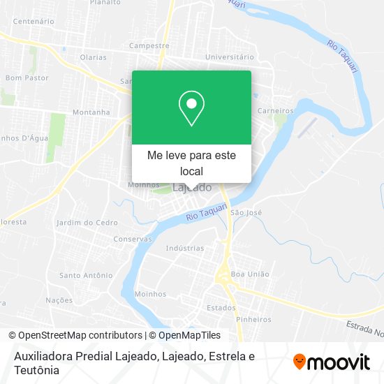 Auxiliadora Predial Lajeado mapa