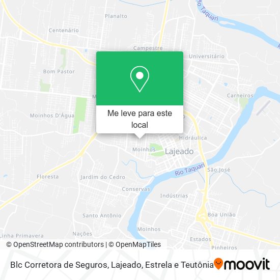 Blc Corretora de Seguros mapa