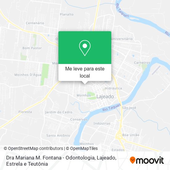 Dra Mariana M. Fontana - Odontologia mapa