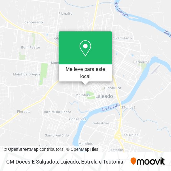 CM Doces E Salgados mapa