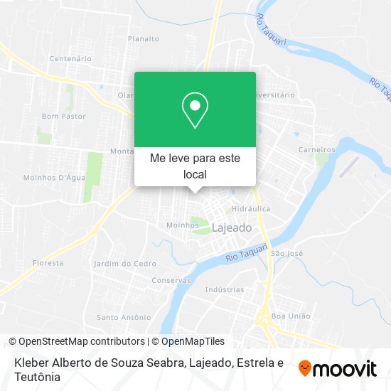 Kleber Alberto de Souza Seabra mapa