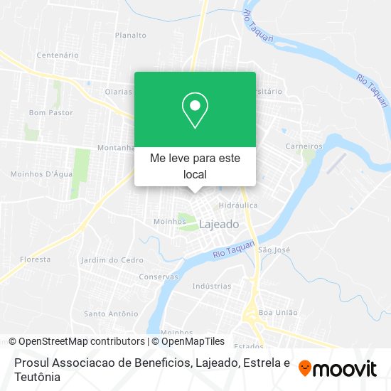 Prosul Associacao de Beneficios mapa