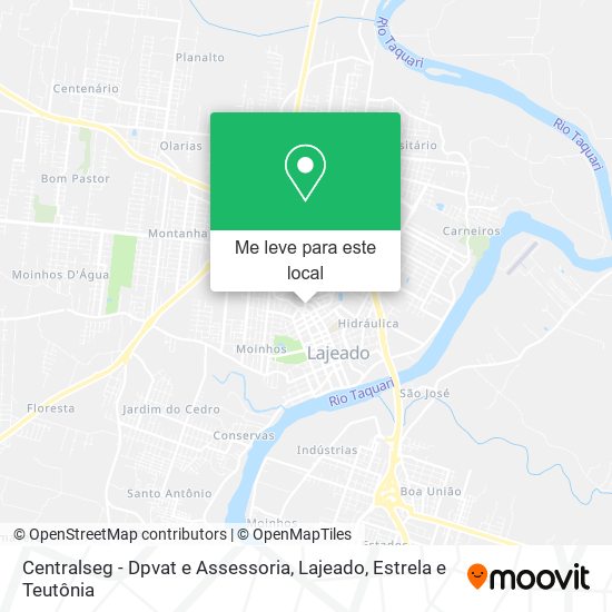 Centralseg - Dpvat e Assessoria mapa