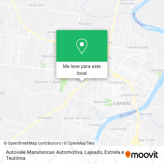 Autovale Manutencao Automotiva mapa