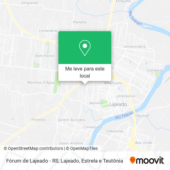Fórum de Lajeado - RS mapa