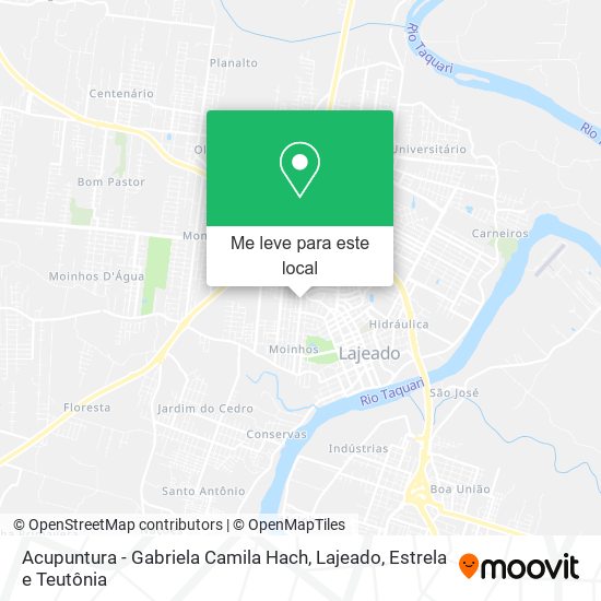Acupuntura - Gabriela Camila Hach mapa