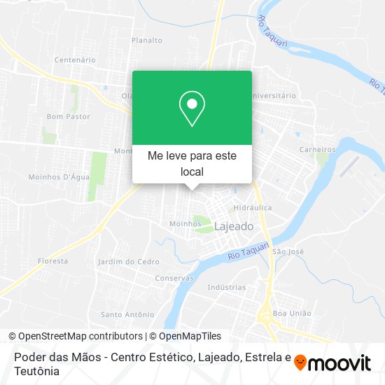 Poder das Mãos - Centro Estético mapa