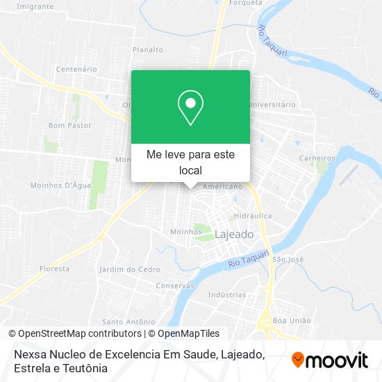 Nexsa Nucleo de Excelencia Em Saude mapa