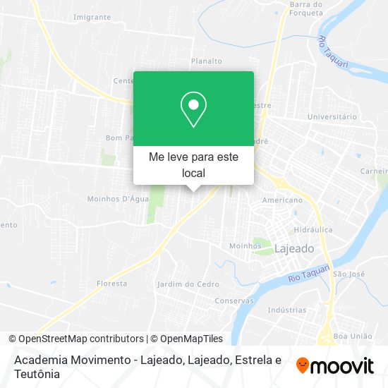 Academia Movimento - Lajeado mapa