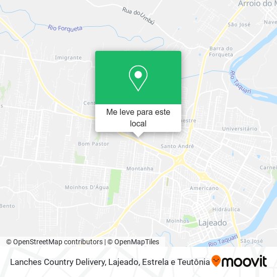 Lanches Country Delivery mapa