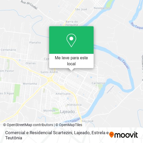 Comercial e Residencial Scartezini mapa