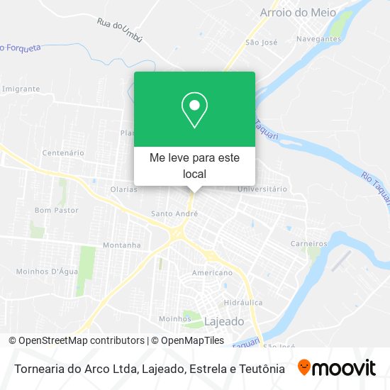 Tornearia do Arco Ltda mapa