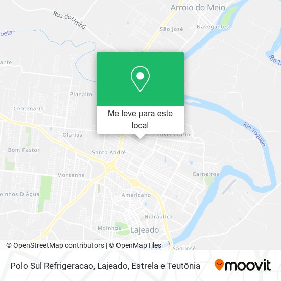 Polo Sul Refrigeracao mapa