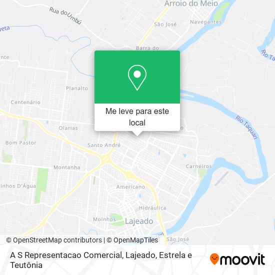 A S Representacao Comercial mapa