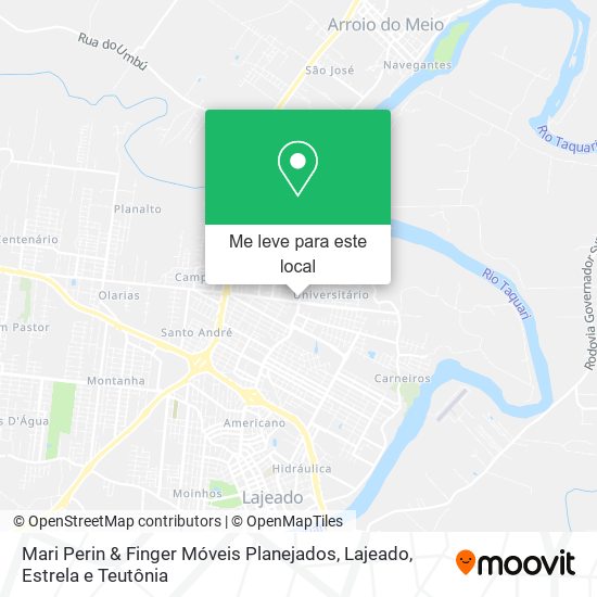 Mari Perin & Finger Móveis Planejados mapa