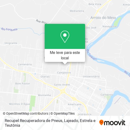 Recupel Recuperadora de Pneus mapa