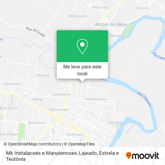 Mk Instalacoes e Manutencoes mapa