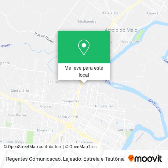 Regentes Comunicacao mapa