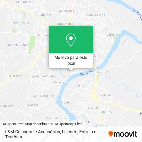 L&M Calcados e Acessórios mapa