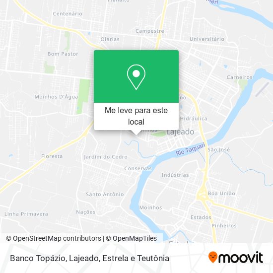 Banco Topázio mapa