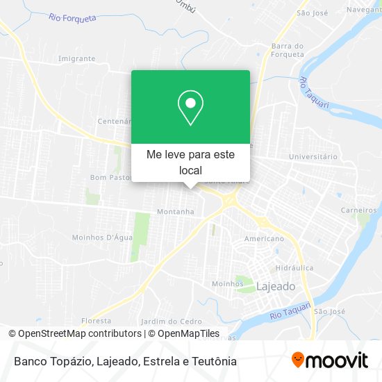 Banco Topázio mapa