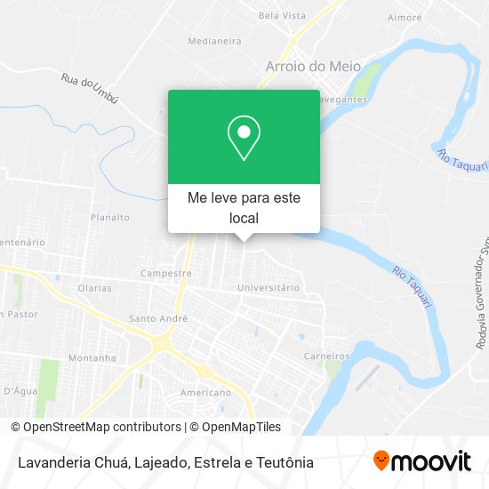 Lavanderia Chuá mapa