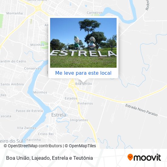 Boa União mapa