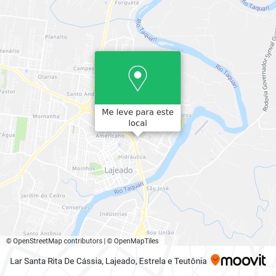 Lar Santa Rita De Cássia mapa