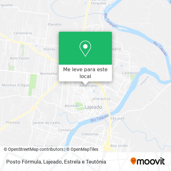 Posto Fórmula mapa