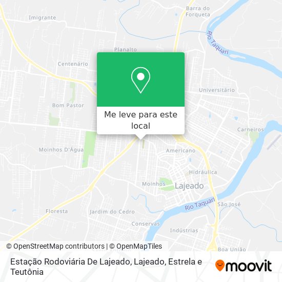 Estação Rodoviária De Lajeado mapa