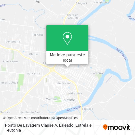 Posto De Lavagem Classe A mapa