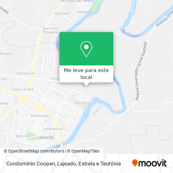 Condomínio Coopen mapa