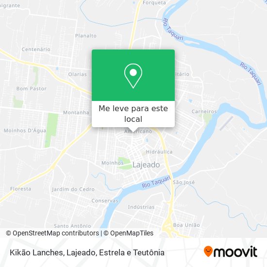 Kikão Lanches mapa