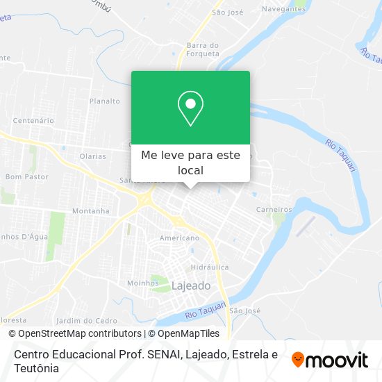 Centro Educacional Prof. SENAI mapa