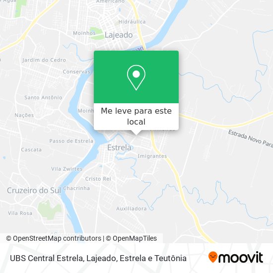 UBS Central Estrela mapa