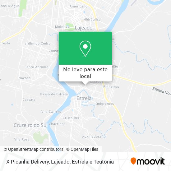 X Picanha Delivery mapa