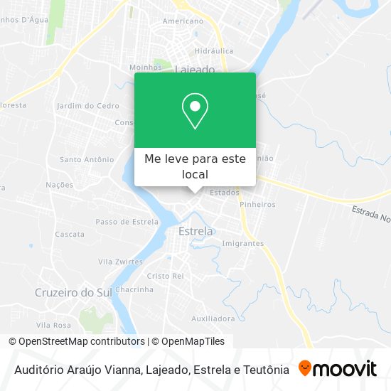 Auditório Araújo Vianna mapa