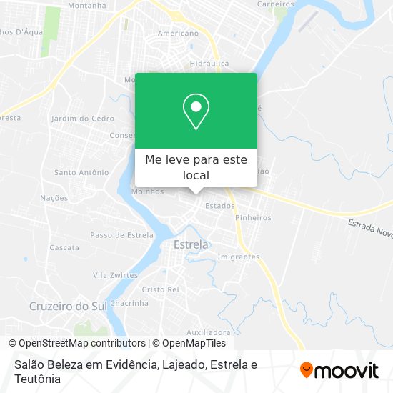 Salão Beleza em Evidência mapa