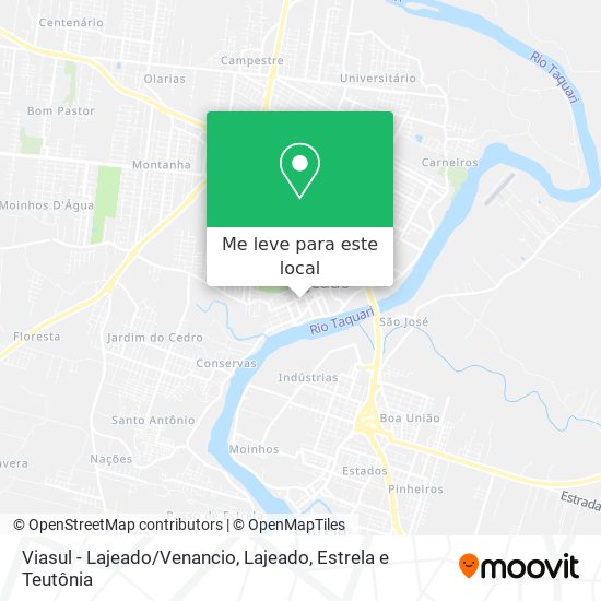 Viasul - Lajeado/Venancio mapa